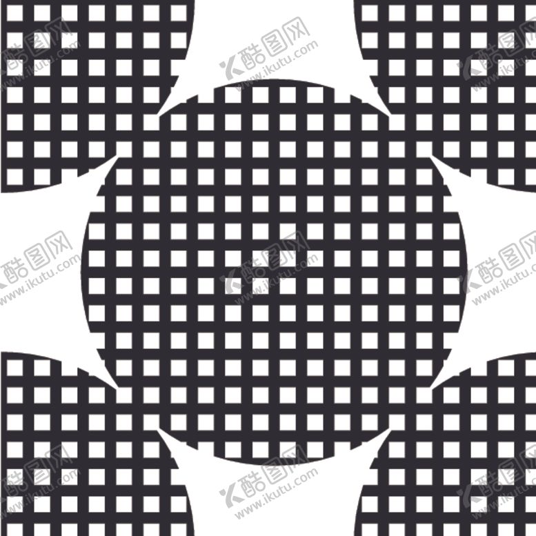 编号：69830309192221306753【酷图网】源文件下载-黑白简约花纹图案设计