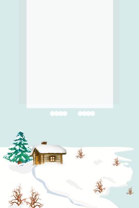你好12月小雪冬季海报冬季风景二十四节气