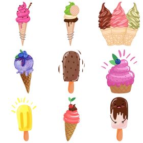 卡通冰淇淋