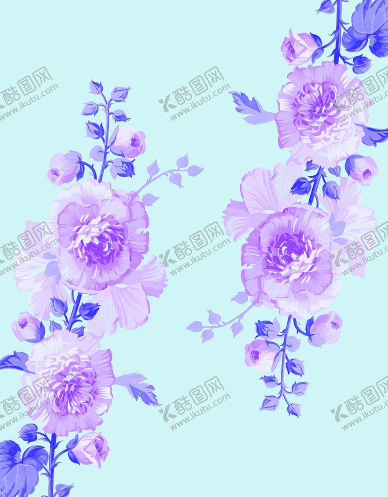 编号：45591301280343241347【酷图网】源文件下载-手绘花卉背景 