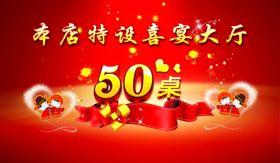喜宴提示牌