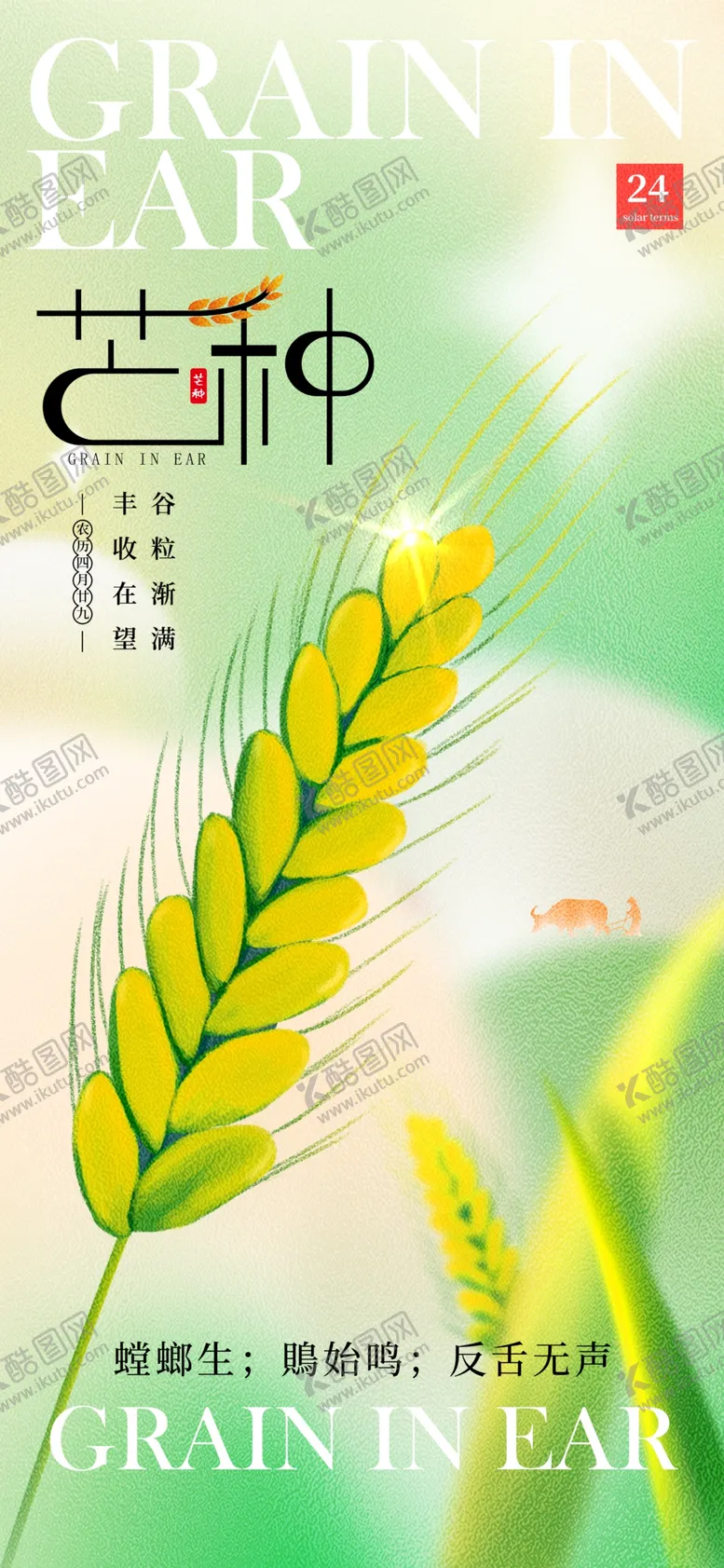 编号：26276001310100228881【酷图网】源文件下载-芒种海报