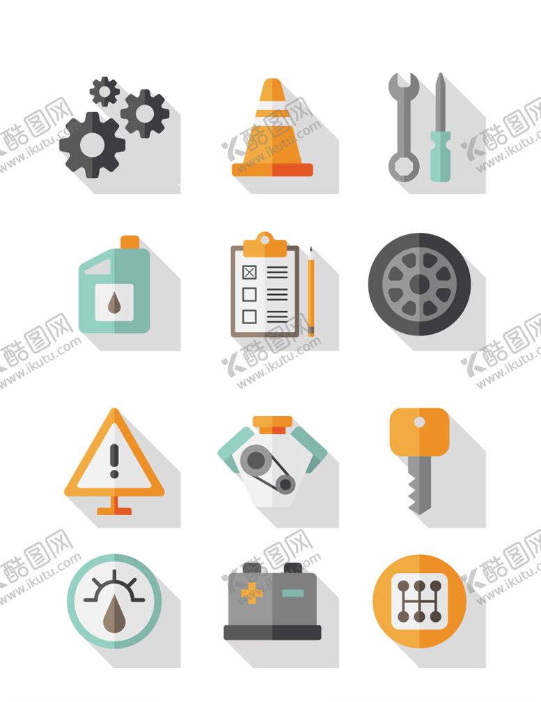编号：95213309182151591362【酷图网】源文件下载-汽车维修零件图标