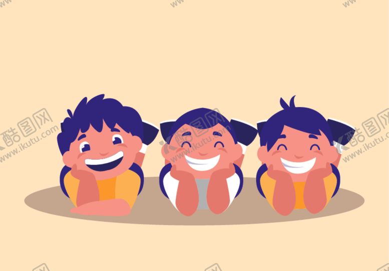 编号：67712710302032407297【酷图网】源文件下载-快乐人物孩子插画