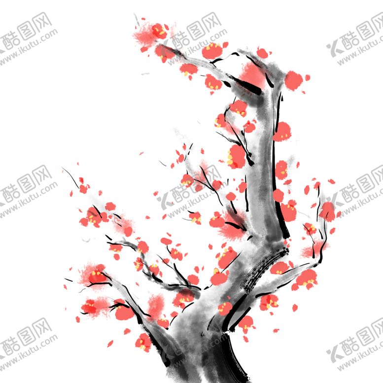 编号：98024410210014435351【酷图网】源文件下载-中国风水墨梅
