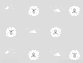 卡通矢量小羊头