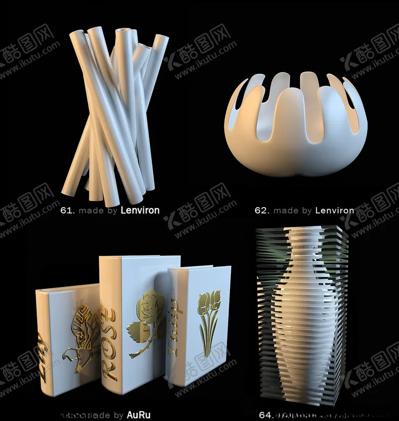 编号：50475203142050374389【酷图网】源文件下载-软装陈设模型家装工装配饰