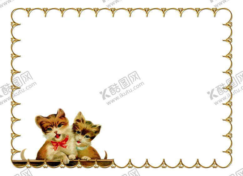 编号：90993406300910347673【酷图网】源文件下载-猫咪边框