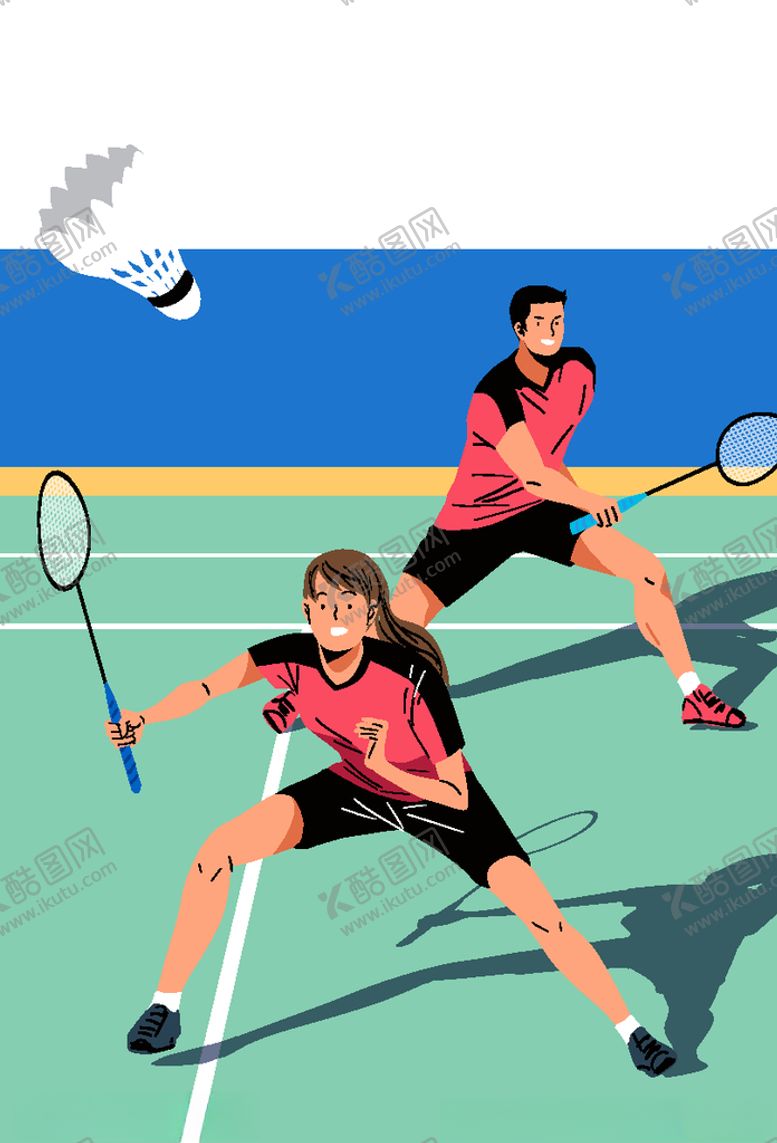 编号：61837110030309384834【酷图网】源文件下载-羽毛球