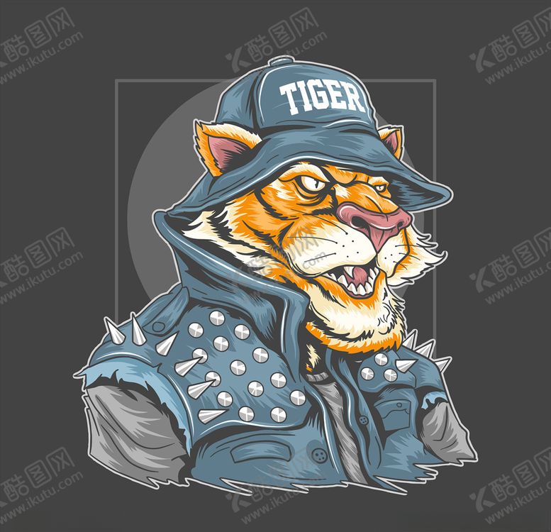 编号：23139209240447288105【酷图网】源文件下载-创意老虎头像