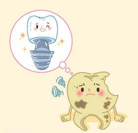 保护牙齿插画