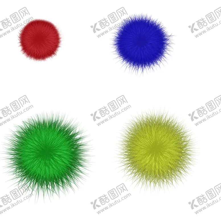 编号：34797105010326576280【酷图网】源文件下载-不同颜色的毛球