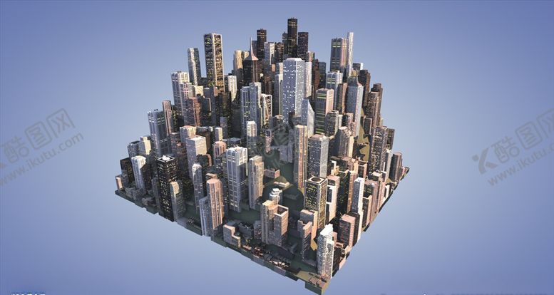 编号：85277504181055041754【酷图网】源文件下载-C4D模型平面城市