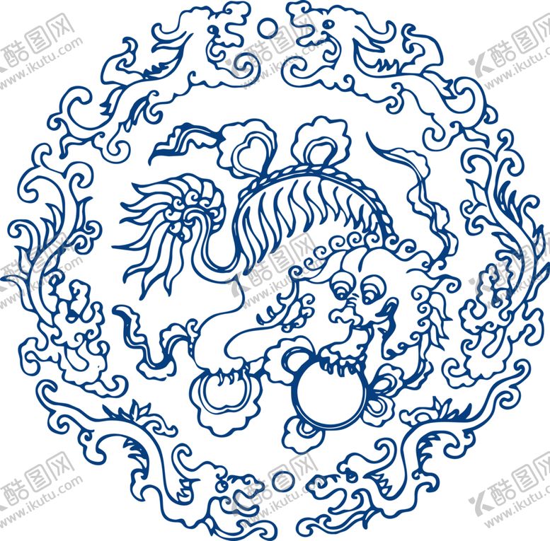 编号：91641205011651468480【酷图网】源文件下载-青花瓷图案