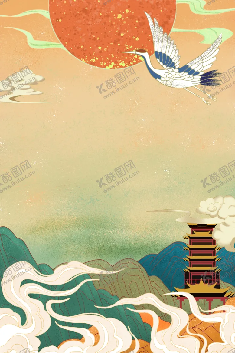 编号：71219106261457596922【酷图网】源文件下载-国潮手绘中国风