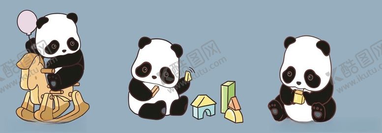 编号：83293702232223407509【酷图网】源文件下载-熊猫玩乐玩具