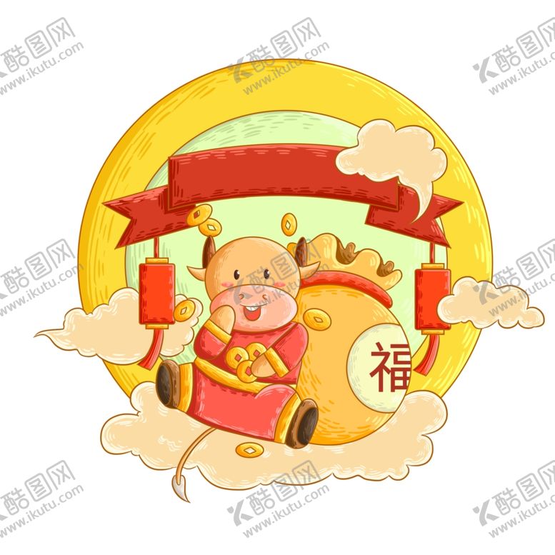 编号：26450005110219437540【酷图网】源文件下载-牛年