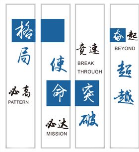 企业文化墙格局立体宣传