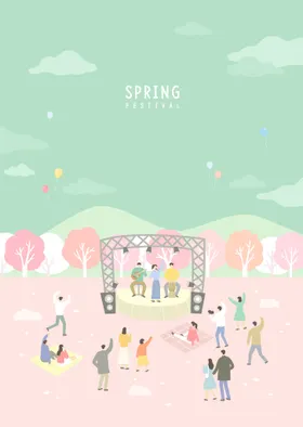 春天插画