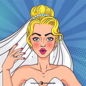 波普插画笑开花的姑娘墨镜妹