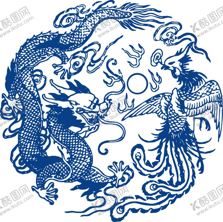 编号：96337010170730461439【酷图网】源文件下载-青花瓷图案