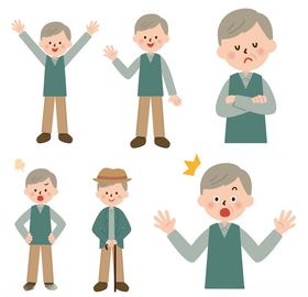 老人表情