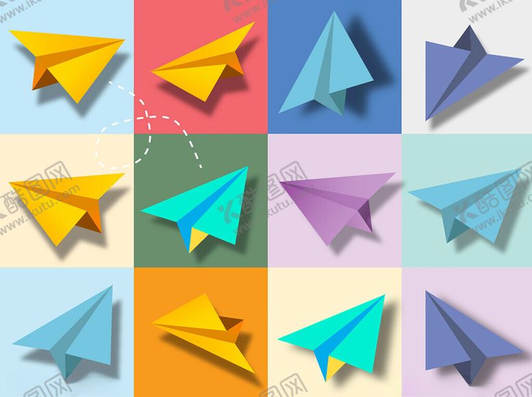 编号：93321011182041234075【酷图网】源文件下载-纸飞机