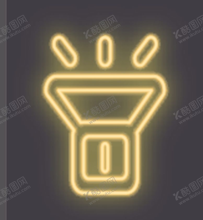 编号：53912607061534422764【酷图网】源文件下载-霓虹灯手电筒