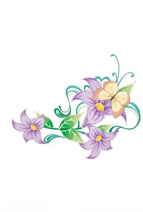 鲜花印花