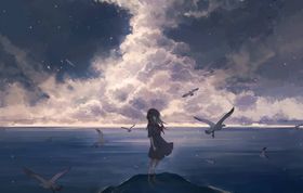 动漫壁纸设计扮演画风景