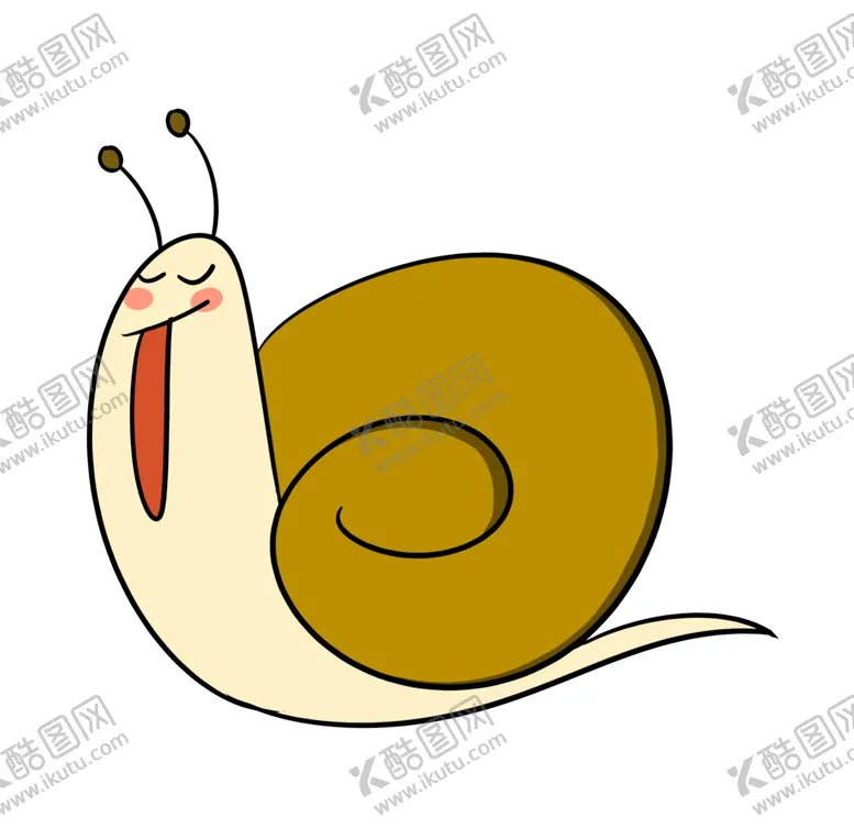 编号：84606504061627136663【酷图网】源文件下载-卡通可爱蜗牛