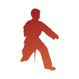 打拳的功夫男人