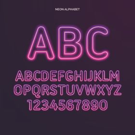 发光字母