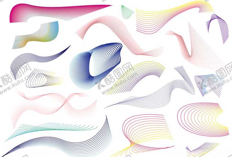 编号：52055709260316187813【酷图网】源文件下载-矢量线条元素