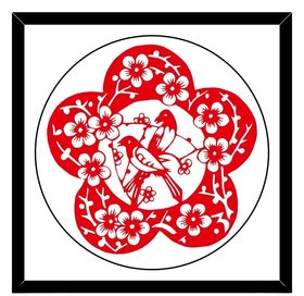 喜上眉梢喜庆剪纸