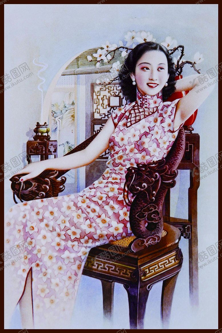 编号：74512309172110490634【酷图网】源文件下载-民国风美女