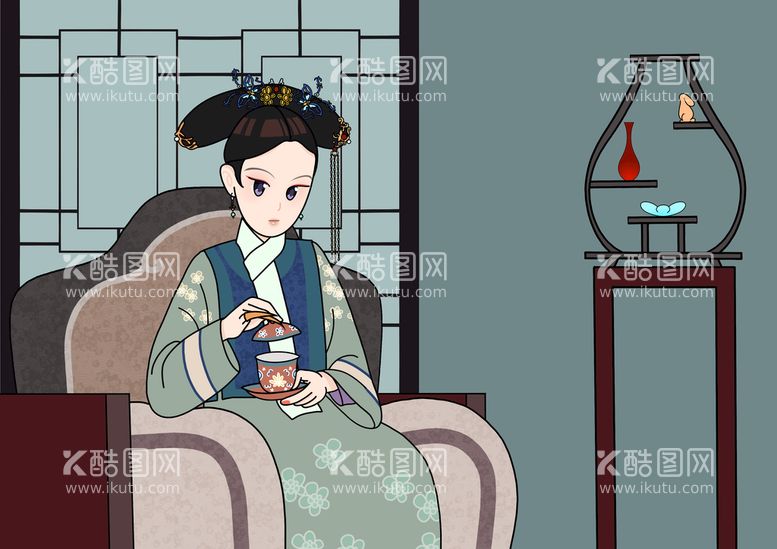 编号：95208409131859233629【酷图网】源文件下载-优雅从容地女子