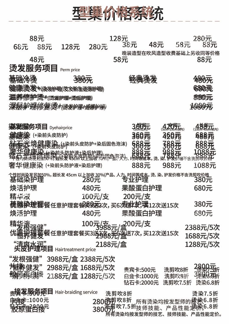 编号：73003812021742215539【酷图网】源文件下载-理发菜单