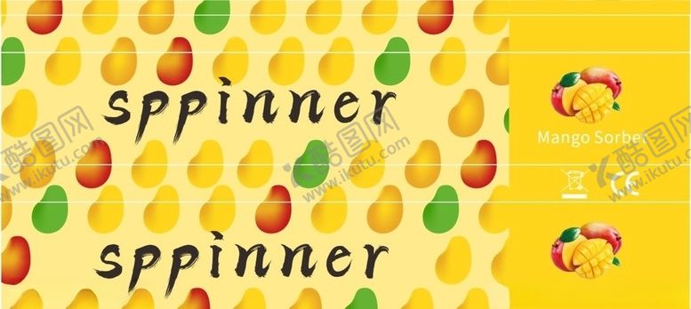 编号：75048410300306323948【酷图网】源文件下载-芒果贴纸展开图