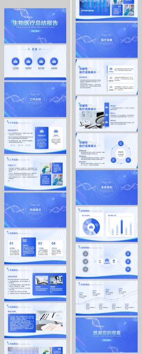 生物医疗总结报告PPT