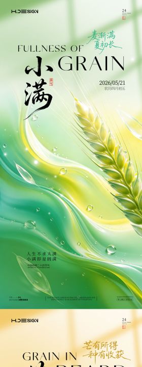 小满芒种二十四节气海报