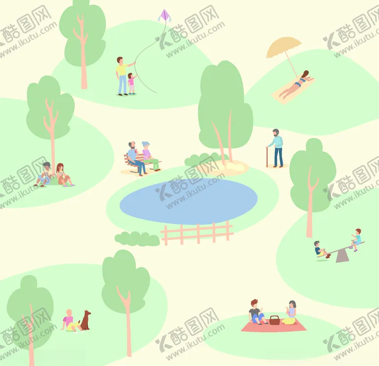 编号：57626307021101039834【酷图网】源文件下载-公园活动
