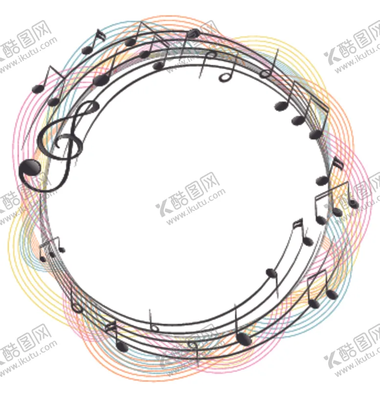 编号：92334107131038059864【酷图网】源文件下载-动感音符