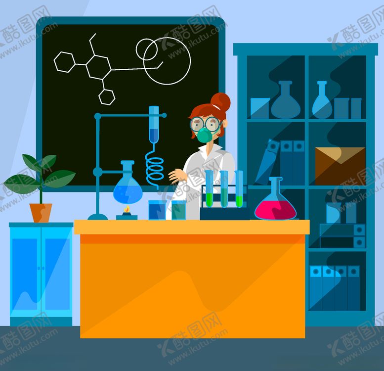 编号：47946709270222335551【酷图网】源文件下载-化学实验主题插画