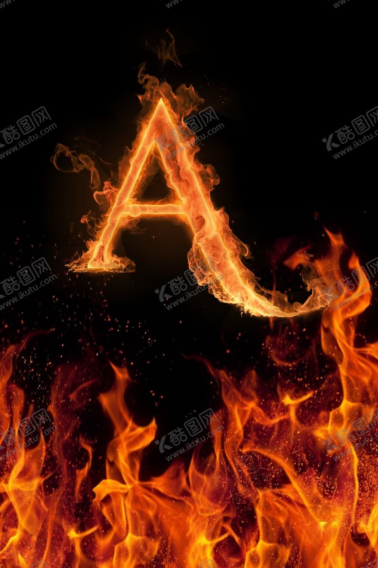 编号：96572402160451239190【酷图网】源文件下载-火焰和火焰字母