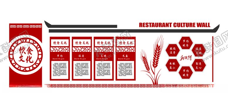 编号：53585010181409073760【酷图网】源文件下载-饮食文化墙