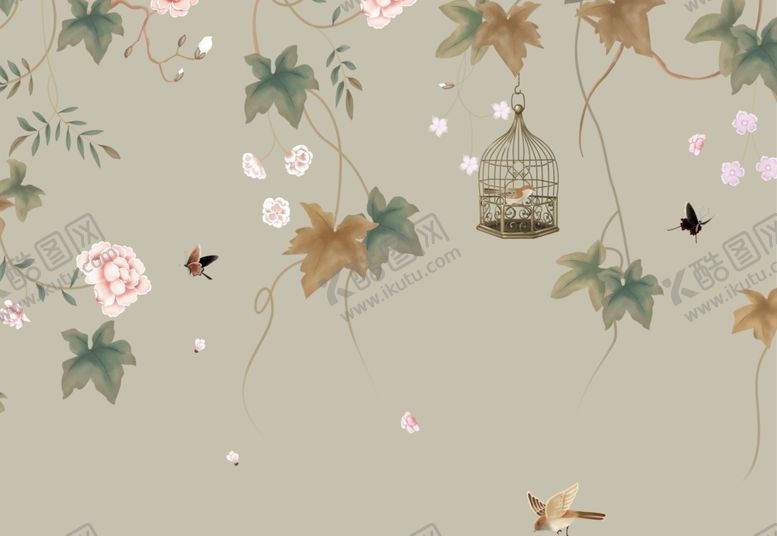 编号：24401809191639422783【酷图网】源文件下载-古典中国风工笔画