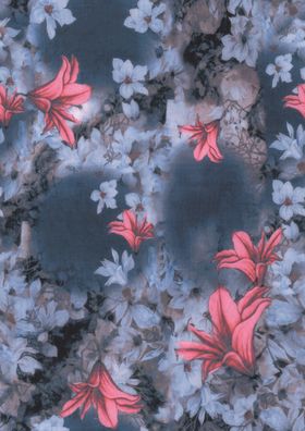 大牌  数码 印花 玫瑰花