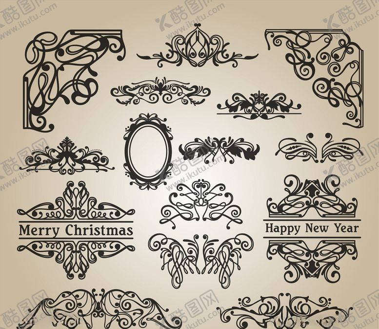 编号：80804710310854131962【酷图网】源文件下载-书法圣诞饰品