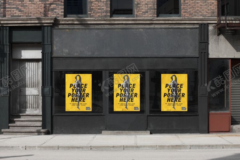 编号：39383010290951565675【酷图网】源文件下载-海报广告展示样机